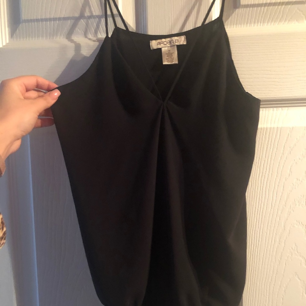 Black Medium ARDEN B Strappy Bodysuit
